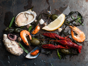 An example of a seafood entree that is served at one of the seafood restaurants near Aspen, CO.