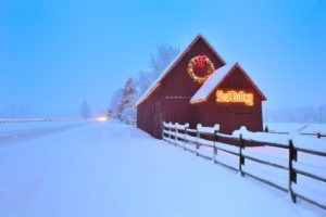 Sun Valley Barn in Winter
