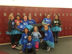 A group of girls that are members of Girls on the Run, a program supported by the Limelight Ketchum Community Fund.