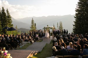 mountain wedding ceremony