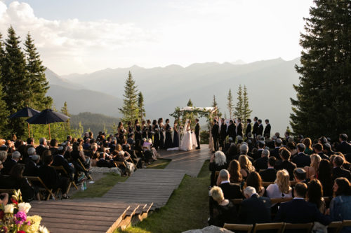 mountain wedding ceremony